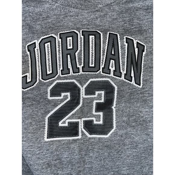Michael Jordan 23 Baby Boy Romper One-Piece Heather Grey size 0-6 mo. Jumpman - Picture 2 of 7